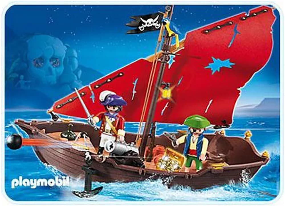 Playmobil 4444 – Chaloupe des Pirates – bateau pirate playmobil.