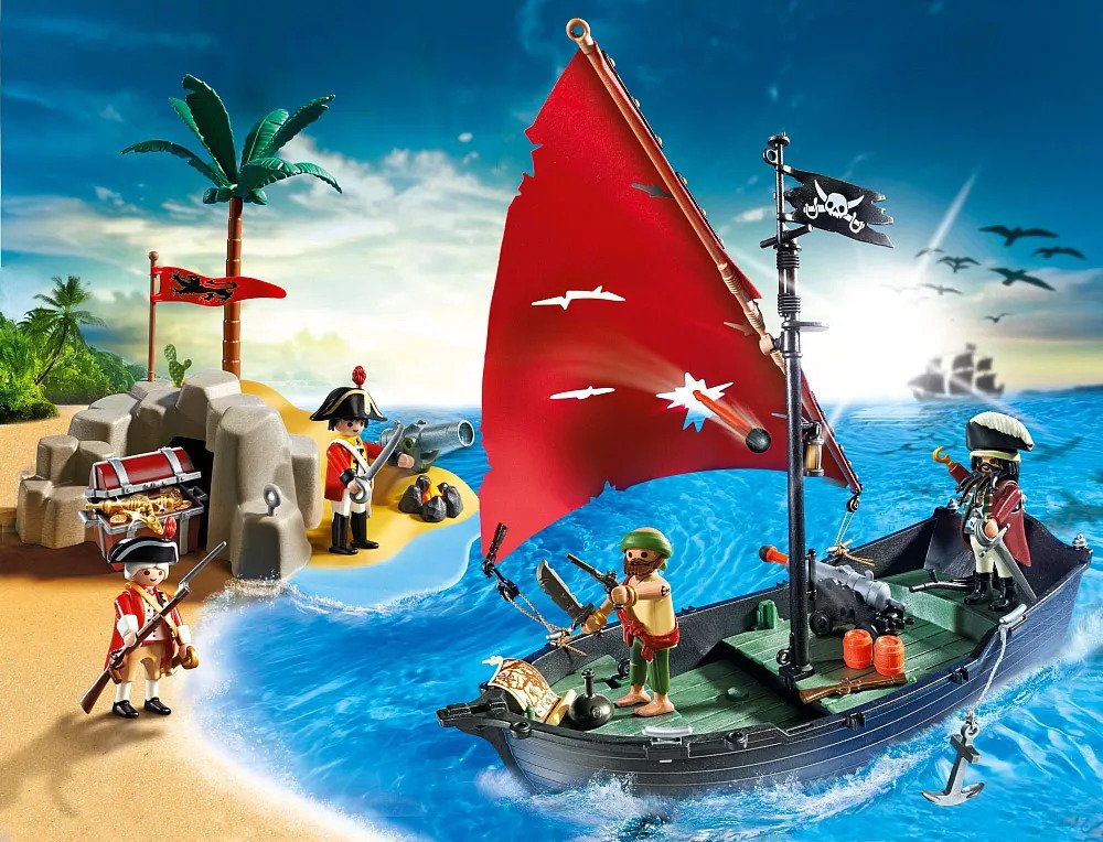 Playmobil – 5646 – Pirates Combat pour le Trésor d’Or