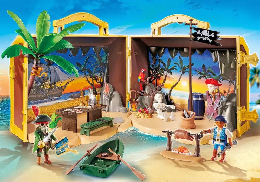 Playmobil – 70150 – Pirates : Coffre des Pirates Transportable